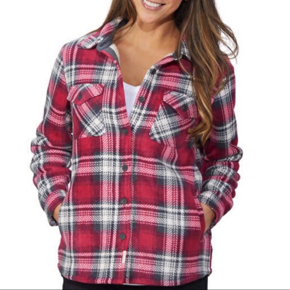 Soho Threads Plaid Shacket Nwot 